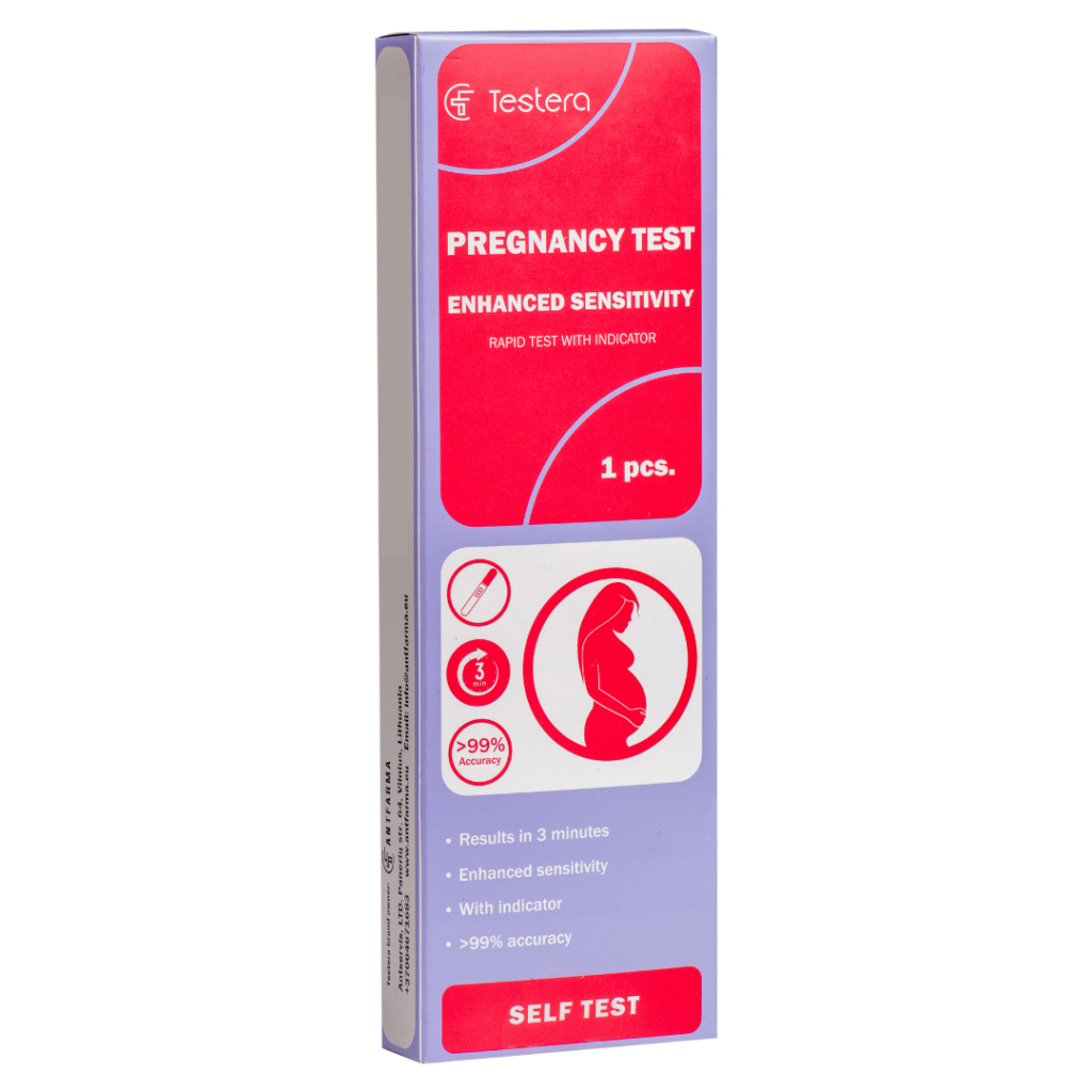 Testera hCG Pregnancy Rapid Test Midstream – package