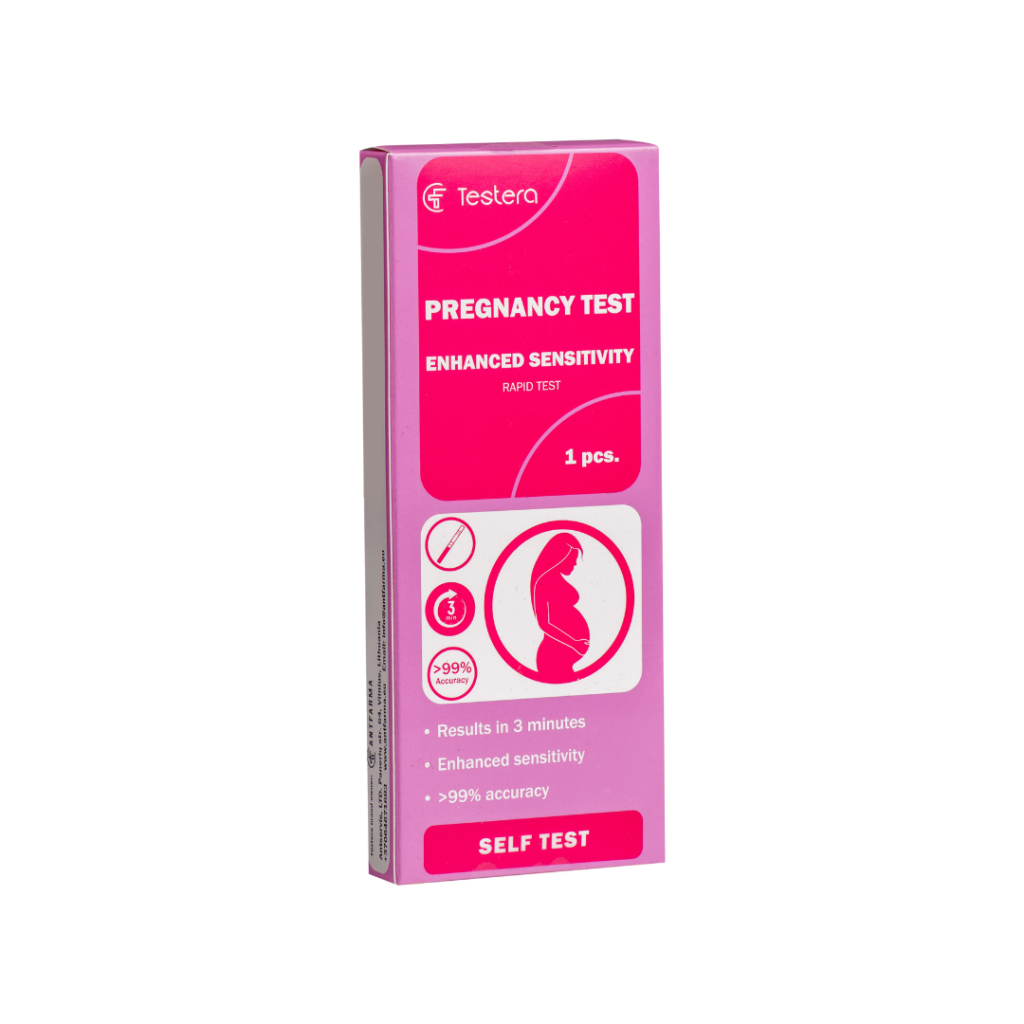 Testera Pregnancy Rapid Test Dipstick – package